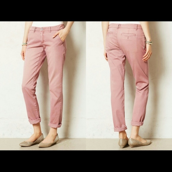 Anthropologie Pants - Pilcro & The Letterpress Pink Hyphen Fit Chinos